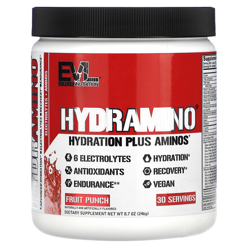 EVLution Nutrition, HydrAmino, фруктовый пунш, 246 г (8,7 унции)