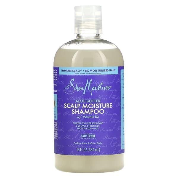 SheaMoisture, Увлажняющий шампунь для кожи головы, масло алоэ, 384 мл (13 жидк. Унций)