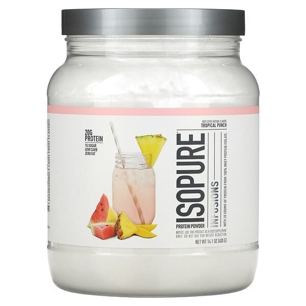 Isopure, Protein Powder Infusions, Tropical Punch, 14.1 oz (400 g)