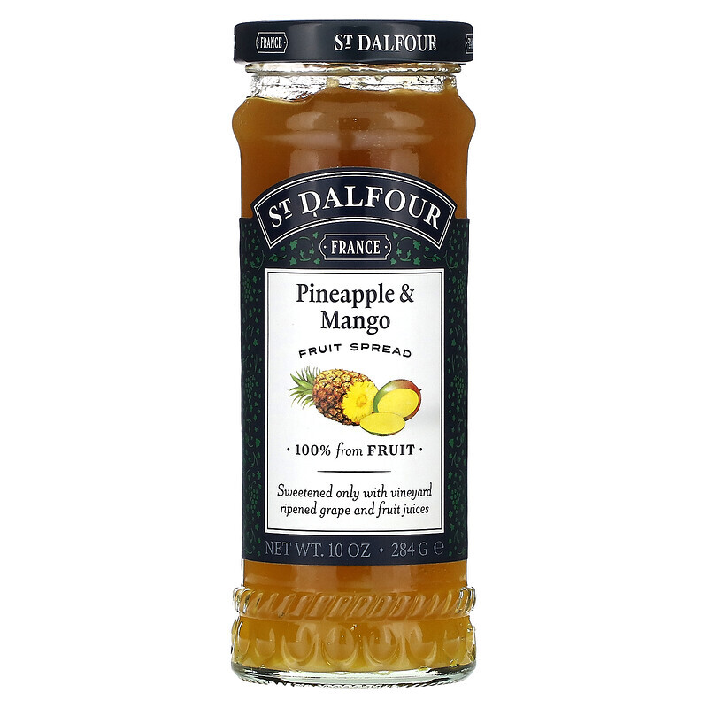 St. Dalfour, Pineapple & Mango Fruit Spread, 10 oz (284 g)