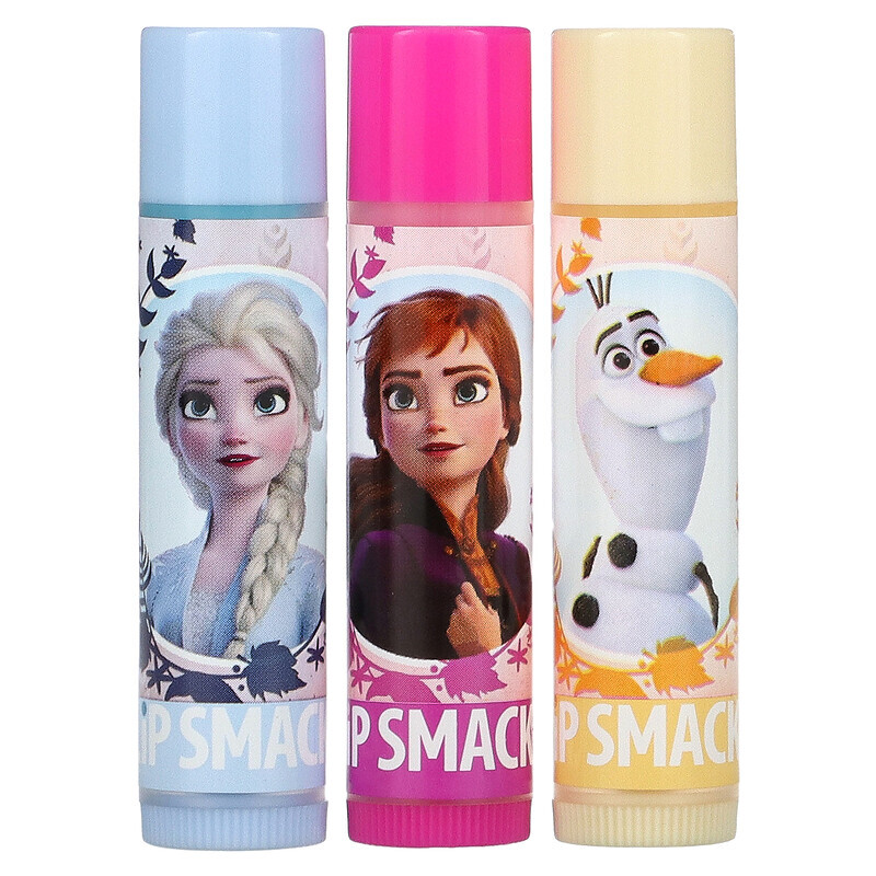 Lip Smacker, Frozen II, бальзам для губ, трио в упаковке, 3 шт., 12,0 г (0,42 унции)