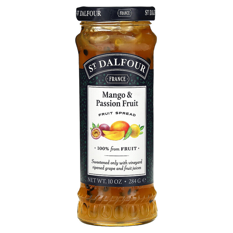 St. Dalfour, Mango & Passion Fruit, премиальный джем из манго и маракуйи, 284 г (10 унций)