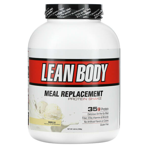 Labrada Nutrition, Lean Body, протеиновый коктейль, заменитель пищи, со вкусом ванили, 2100 г (4,63 фунта)