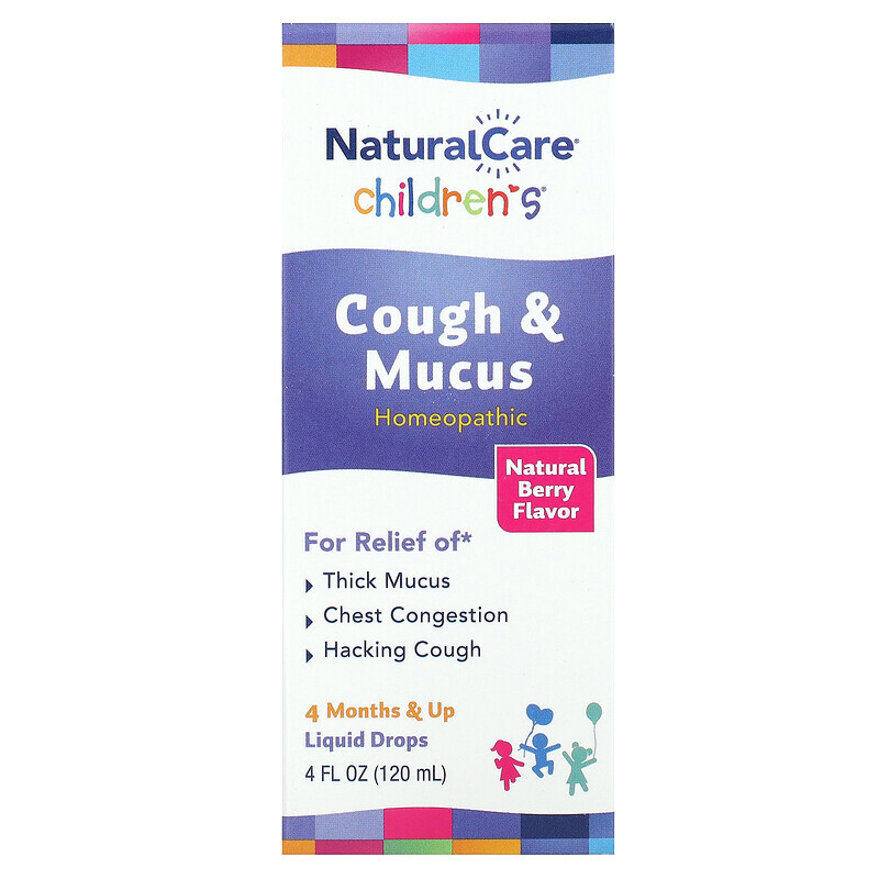 NatraBio, Children's Cough & Mucus, Night, 4 Months & Up, Natural Berry, 4 fl oz (120 ml)