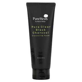 PureHeals, Pore Clear Black Charcoal, Cleansing Foam, 5.07 fl oz (150 ml)