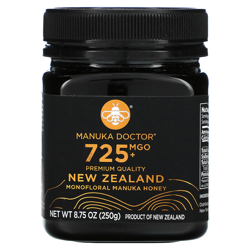 Manuka Doctor, монофлорный мед манука, MGO 725+, 250 г (8,75 унции)