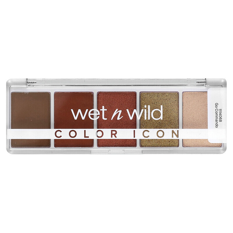 Wet n Wild, Color Icon, 5-Pan Shadow Palette, Go-Commando, 0.21 oz (6 g)