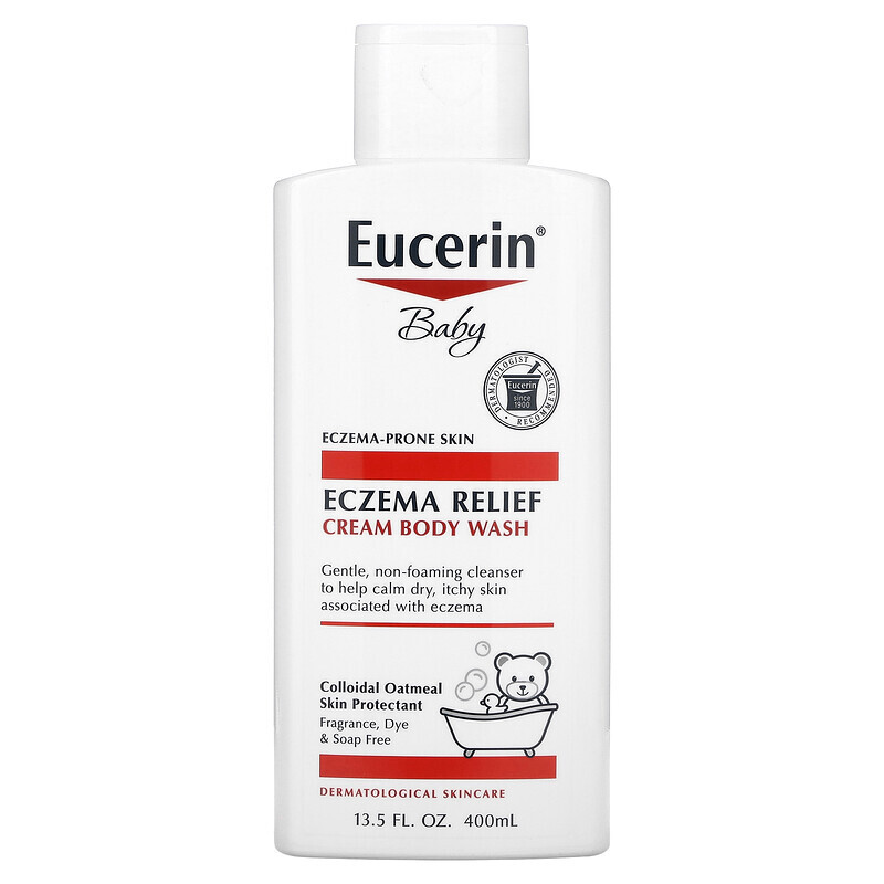 Детские гели для душа  Well Be Eucerin, средство от экземы, для детей, крем-гель для душа, 400 мл (13,5 жидк. унции)