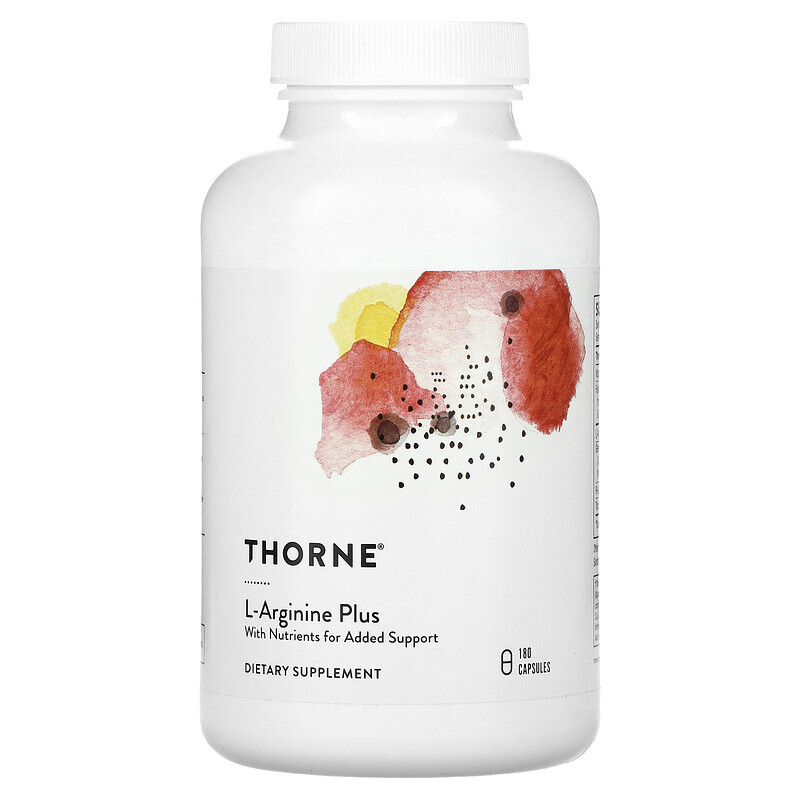 Thorne, Perfusia Plus, аргинин и кофакторы, 180 капсул