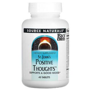 Source Naturals, St. John's Positive Thoughts, 45 таблеток