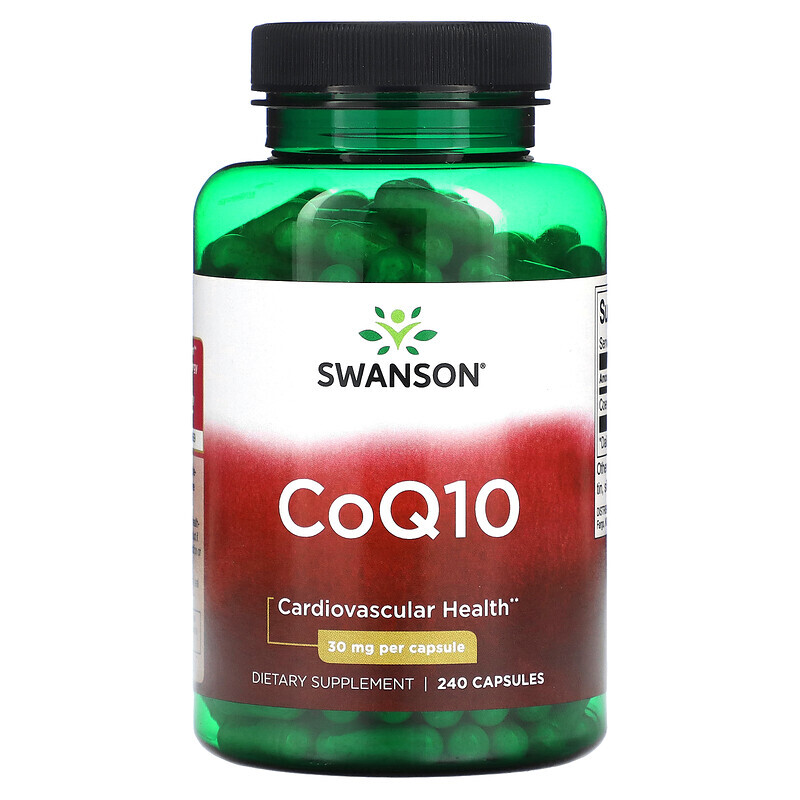 Swanson, CoQ10, 30 мг, 240 капсул