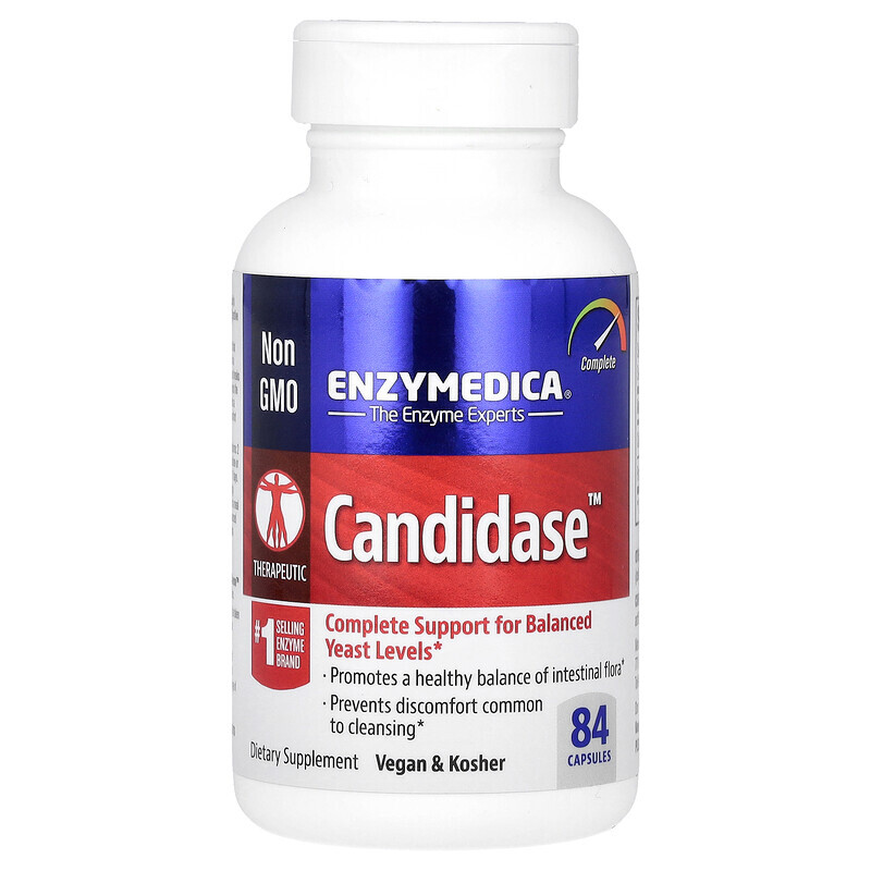 Enzymedica, Candidase, 84 капсулы