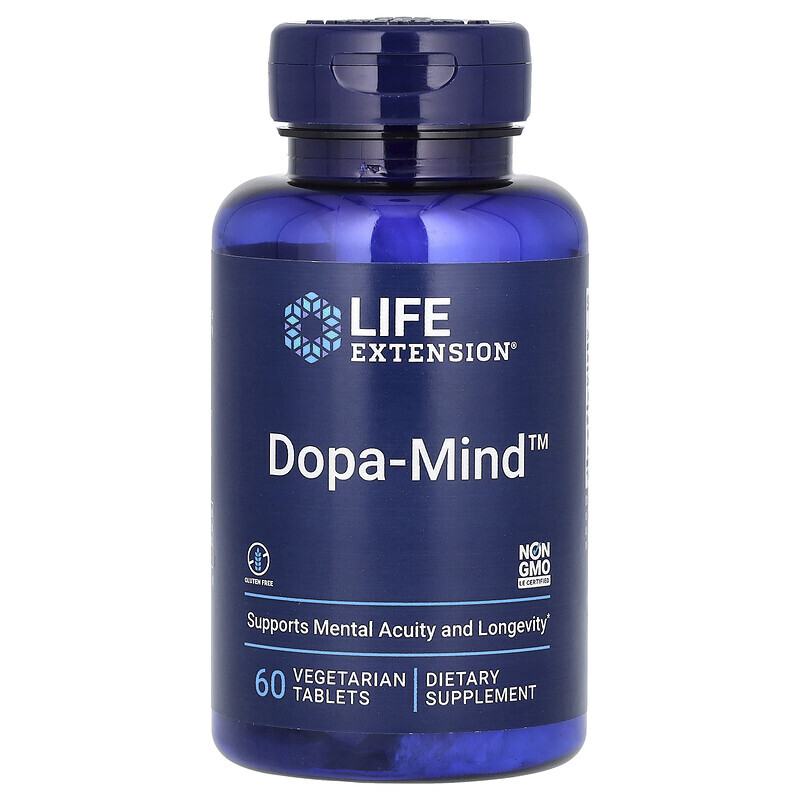   Well Be Life Extension, Dopa-Mind, 60 вегетарианских таблеток