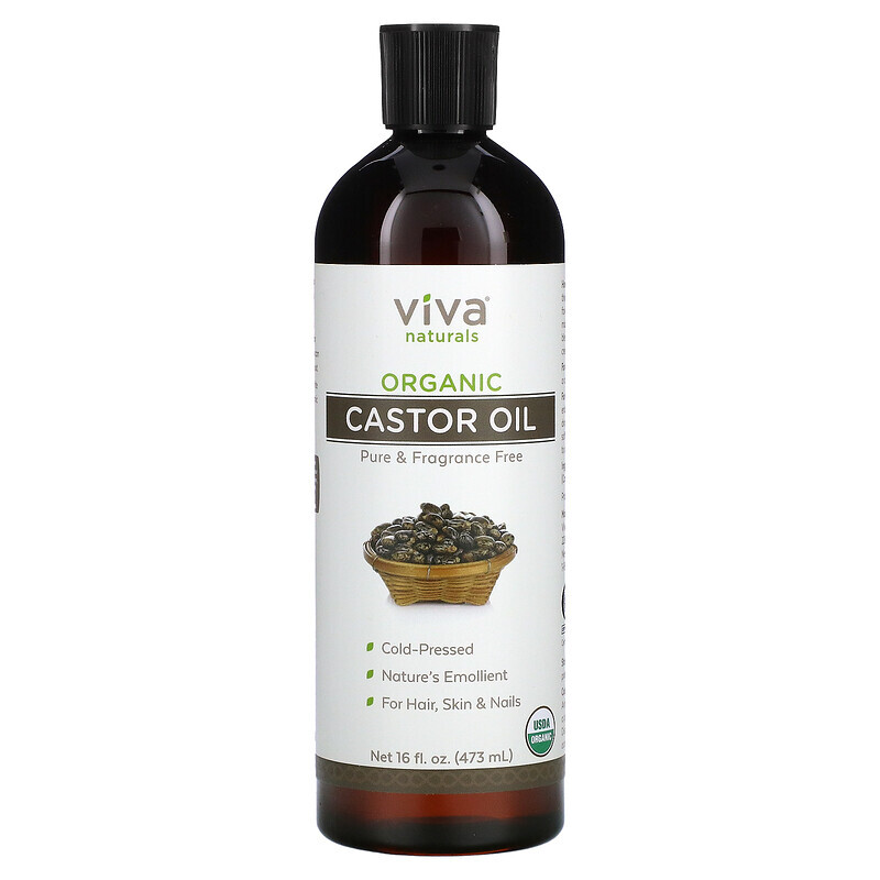 Viva Naturals, органическое касторовое масло, 473 мл (16 жидк. унций)