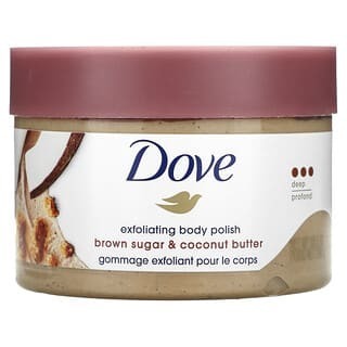 Dove, Peeling-Körperpolitur, brauner Zucker und Kokosnussbutter, 298 g (10,5 oz.)