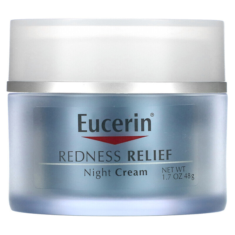 Ночные увлажняющие средства и кремы  Well Be Eucerin, Избавление от покраснения, дерматологическое средство по уходу за кожей, 1.7 унций (48 г)