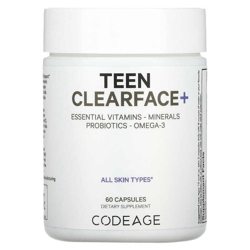 Codeage, Teen Clearface Vitamins, 60 Capsules