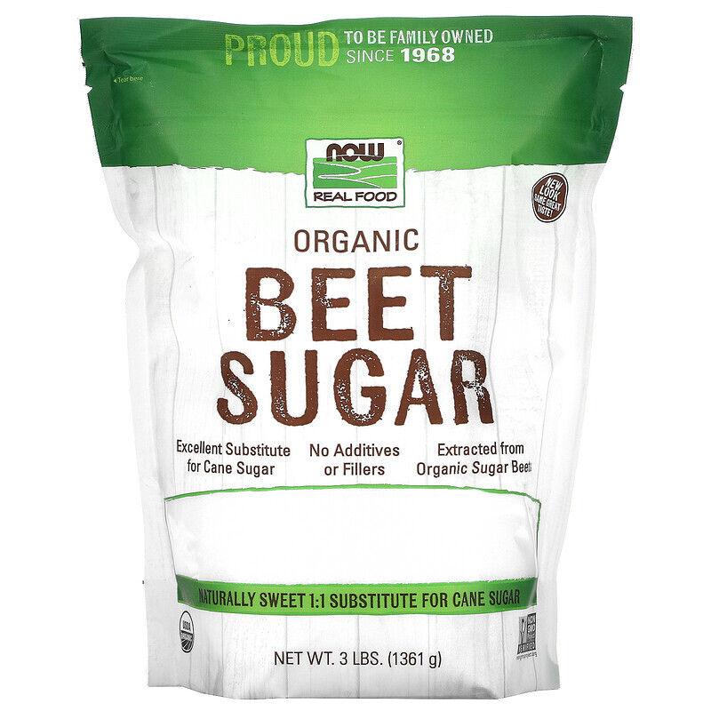   Well Be NOW Foods, Органический свекольный сахар, 3 фунта (1361 г)
