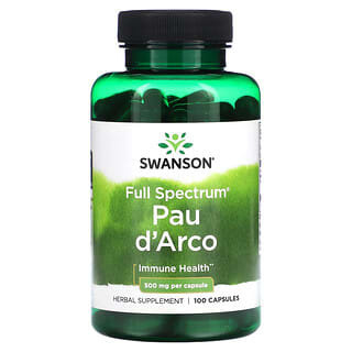 Swanson, Full Spectrum Pau d'Arco, 500 mg, 100 Capsules