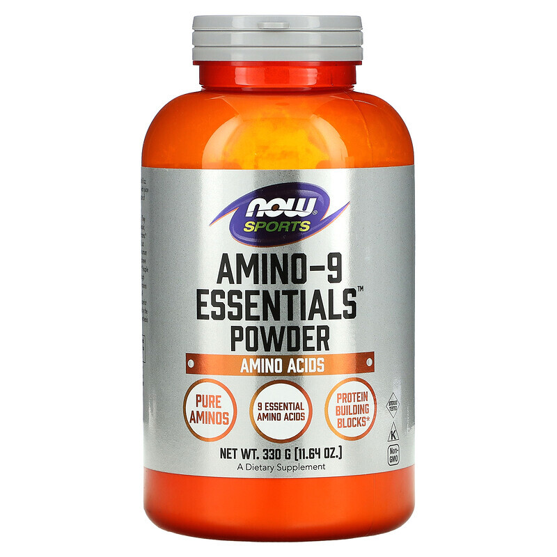 NOW Foods, Sports, Amino-9 Essentials Powder, 11.64 oz (330 g)