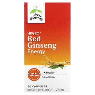 Terry Naturally, HRG80 Red Ginseng Energy, 30 капсул