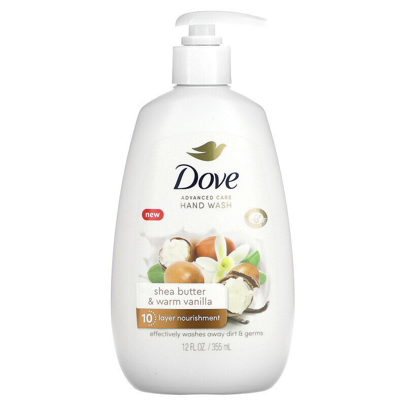 Dove, Средство для мытья рук Advanced Care, масло ши и теплая ваниль, 355 мл (12 жидк. Унций)