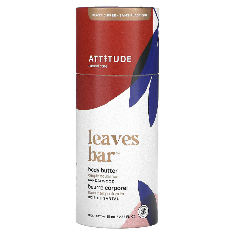 ATTITUDE, Leaves Bar, Body Butter, Sandelholz, 85 ml (2,87 fl. oz.)