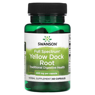 Swanson, Full Spectrum Yellow Dock Root, 400 mg, 60 Kapseln