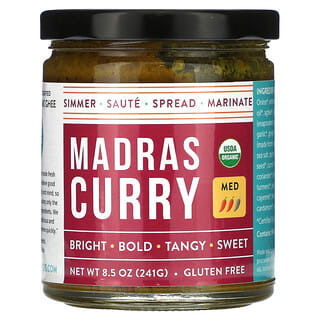 Pure Indian Foods, Madras-Curry, mittel, 241 g (8,5 oz.)