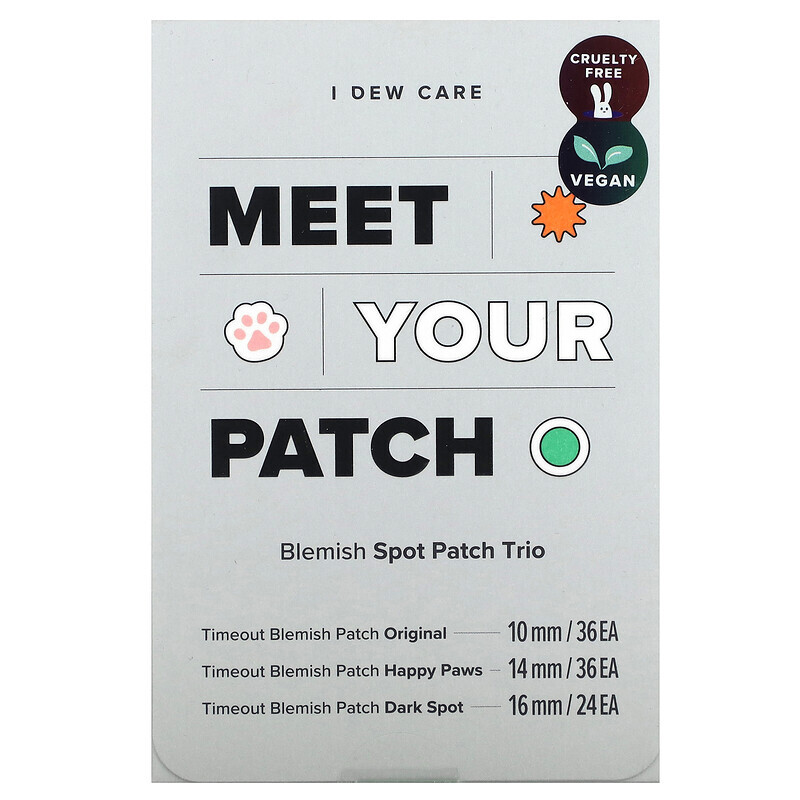 I Dew Care, Meet Your Patch, трио для удаления пятен, 96 патчей