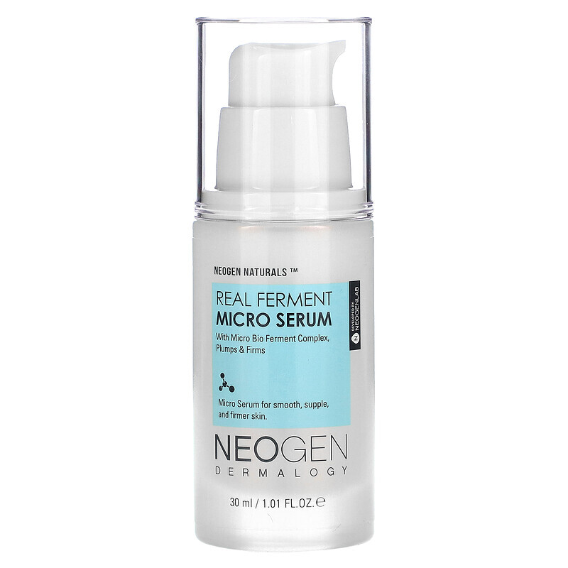 Уходовые средства и сыворотки для лица Neogen, Real Ferment Micro Serum, микросыворотка с ферментами, 30 мл (1,01 унции)