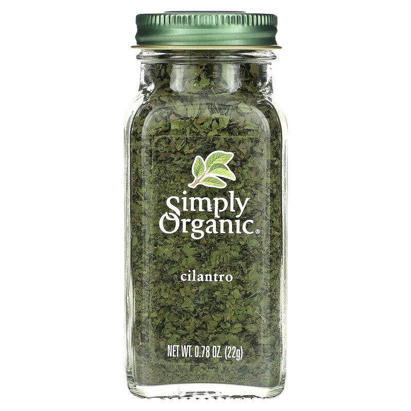 Simply Organic, Кинза, 0.78 унций (22 г)