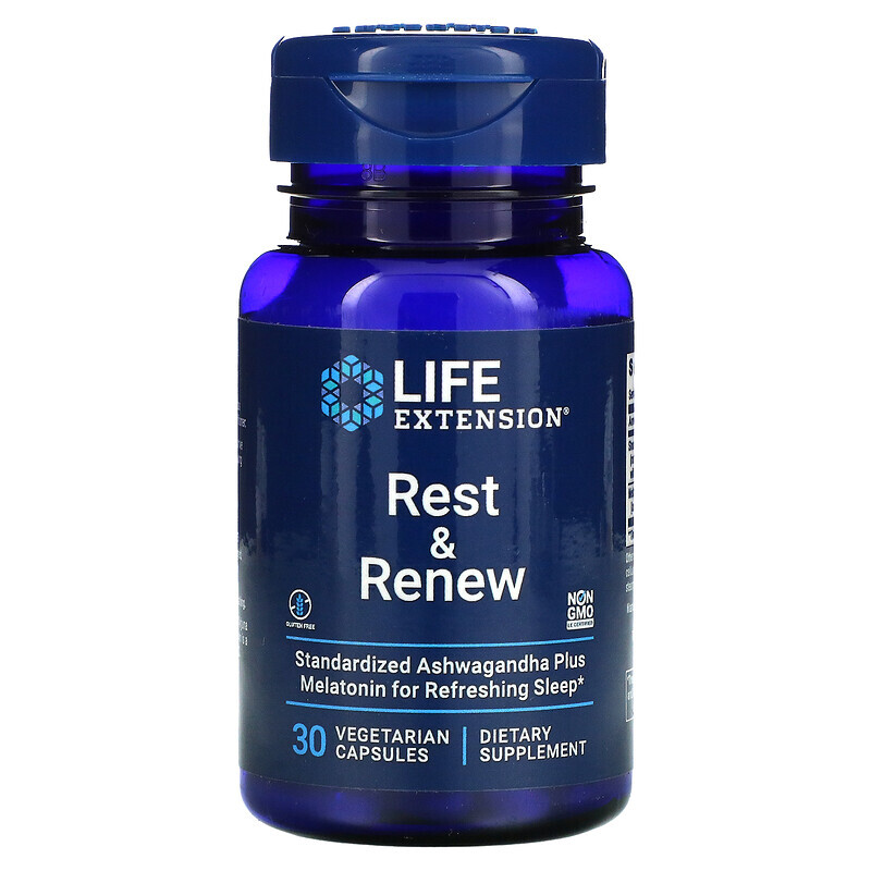  Life Extension, Rest & Renew, 30 вегетарианских капсул