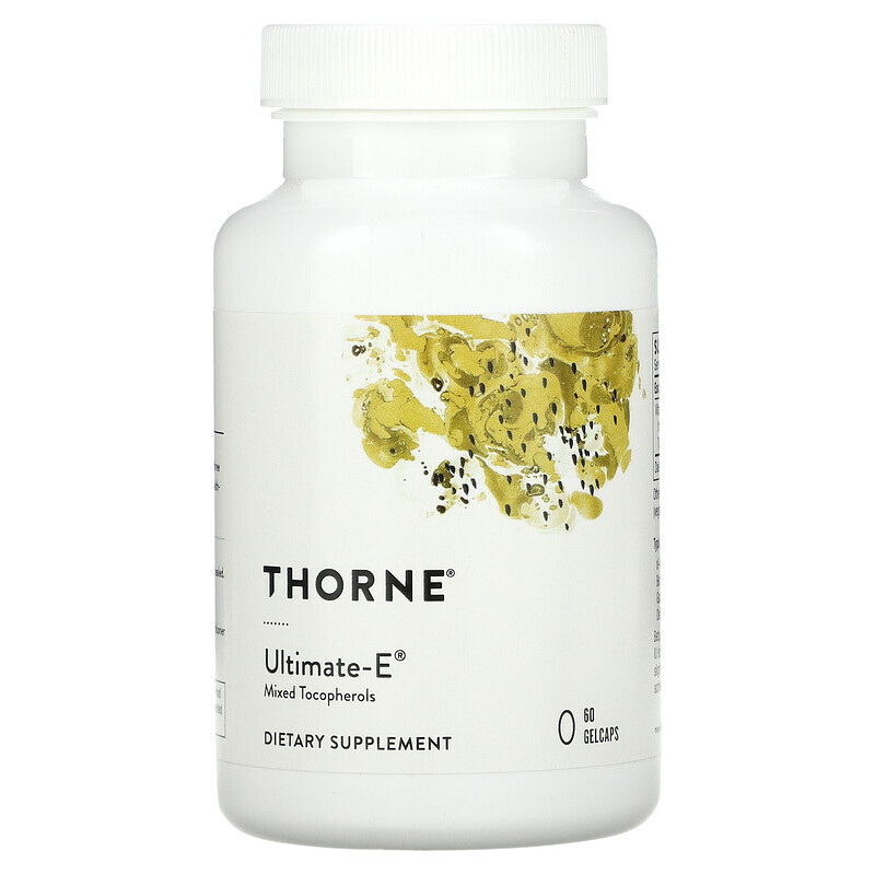  Thorne, Ultimate-E, 60 желатиновых капсул