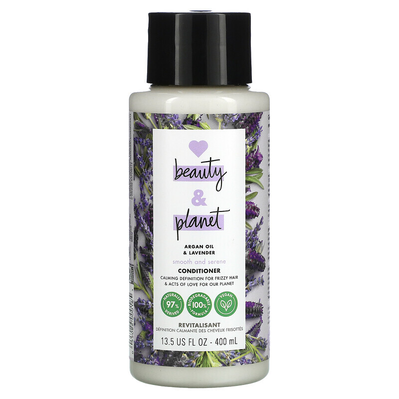 Love Beauty and Planet, Smooth and Serene Conditioner, Argan Oil & Lavender, 13.5 fl oz (400 ml)