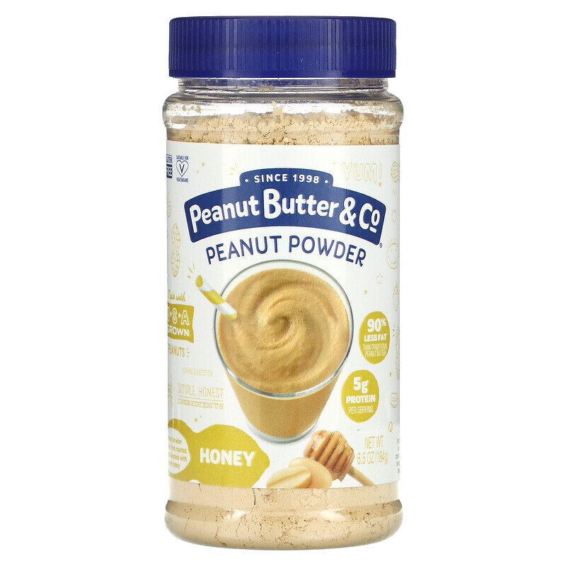 Ореховая паста Peanut Butter & Co., Арахисовый порошок, мед, 6,5 унций (184 г)