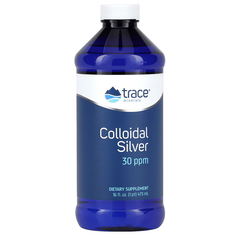 Trace Minerals ®, Коллоидное серебро, 30 част. / Млн, 473 мл (16 жидк. Унций)