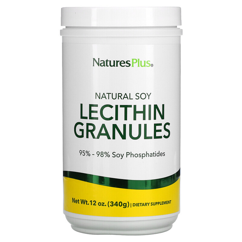 NaturesPlus, лецитин в гранулах, натуральная соя, 340 г (12 унций)