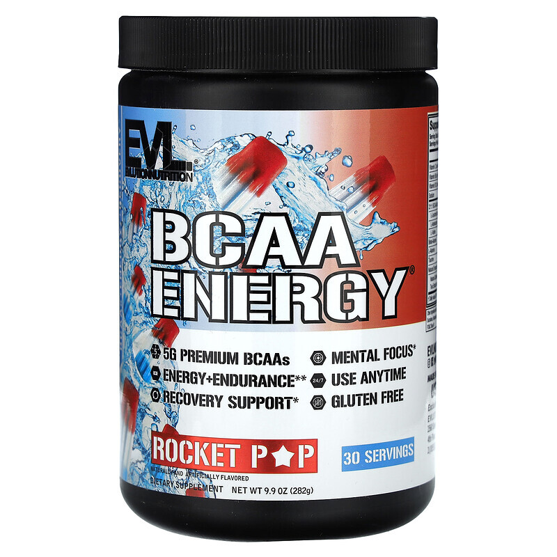 EVLution Nutrition, BCAA ENERGY, Rocket Pop, 282 г (9,9 унции)