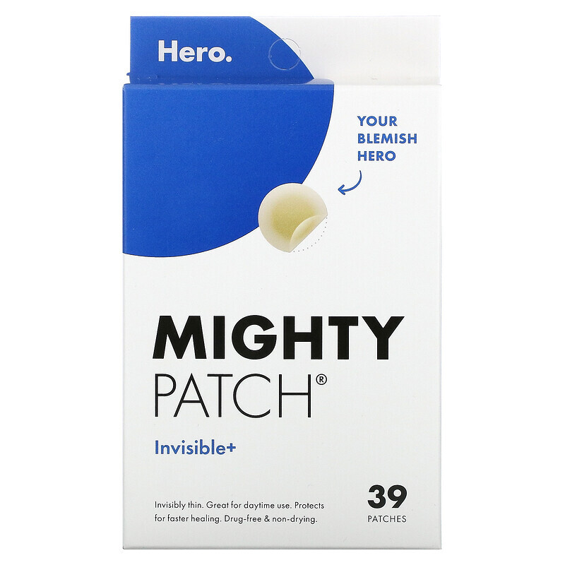   Well Be Hero Cosmetics, Mighty Patch, невидимые+, 39 шт.