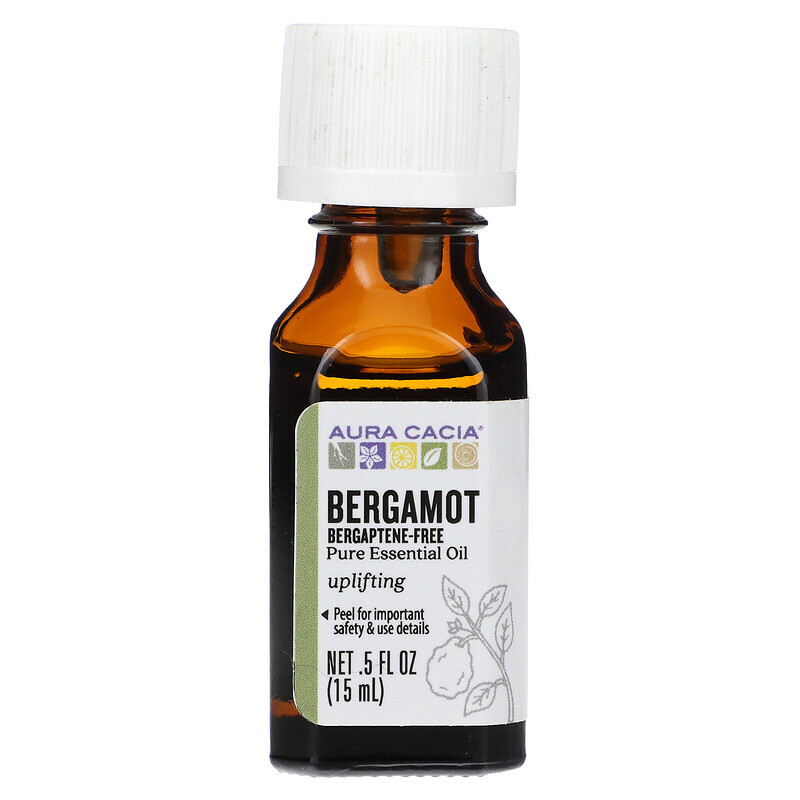 Aura Cacia, Pure Essential Oil, Bergamot, 0.5 fl oz (15 ml)