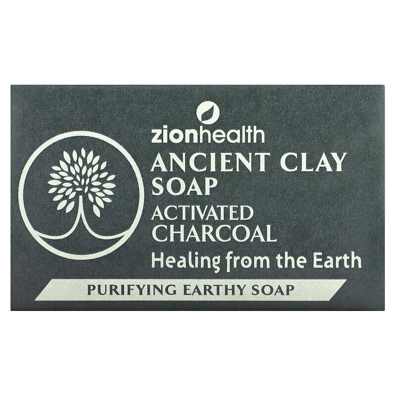 Zion Health, Ancient Clay Soap, активированный уголь, 170 г (6 унций)