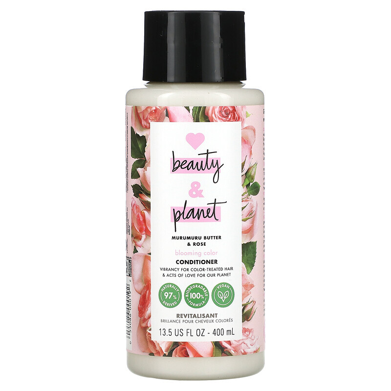 Love Beauty and Planet, Blooming Color Conditioner, Murumuru Butter & Rose, 13.5 fl oz (400 ml)