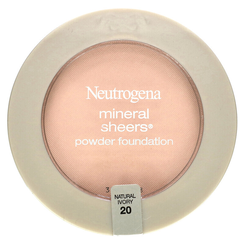  Neutrogena, Mineral Sheers, тональная пудра, натуральная слоновая кость 20, 9,6 г (0,34 унции)