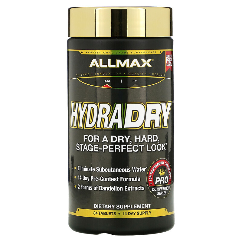 Мочегонные биодобавки ALLMAX, HydraDRY, 84 Tablets