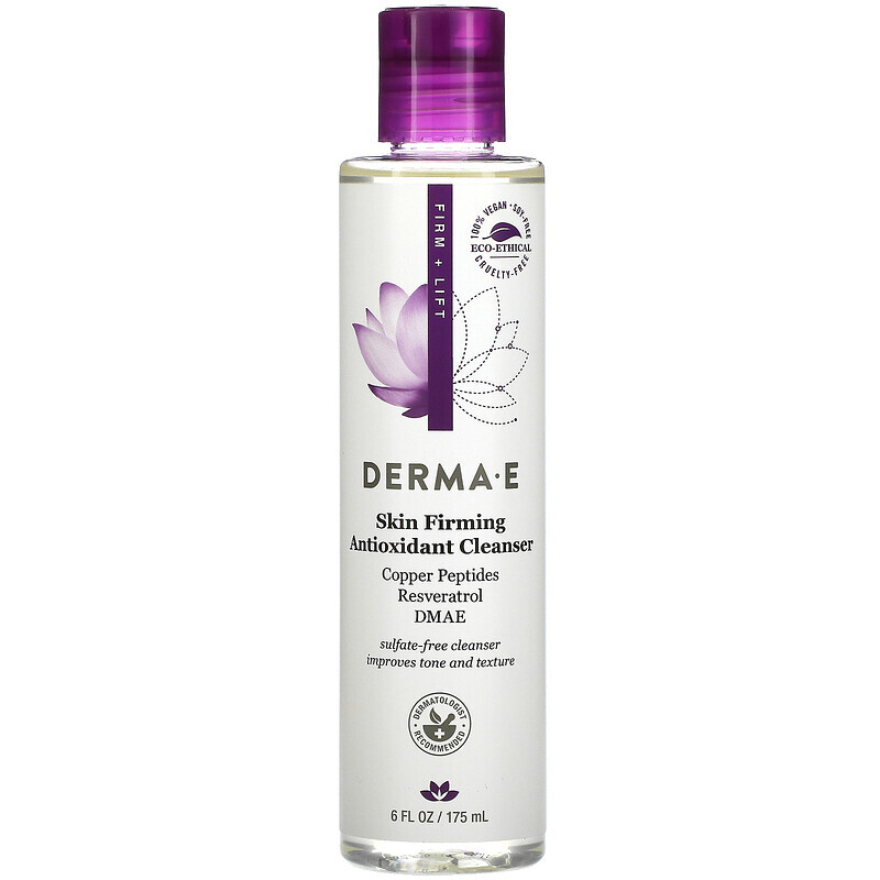   Well Be DERMA E, Skin Firming Antioxidant Cleanser, 6 fl oz (175 ml)