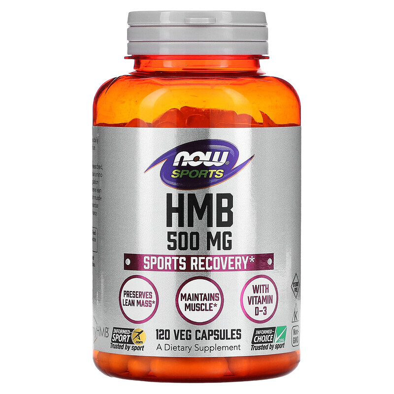   Well Be NOW Foods, HMB, смесь для спортивного восстановления, 500 мг, 120 растительных капсул