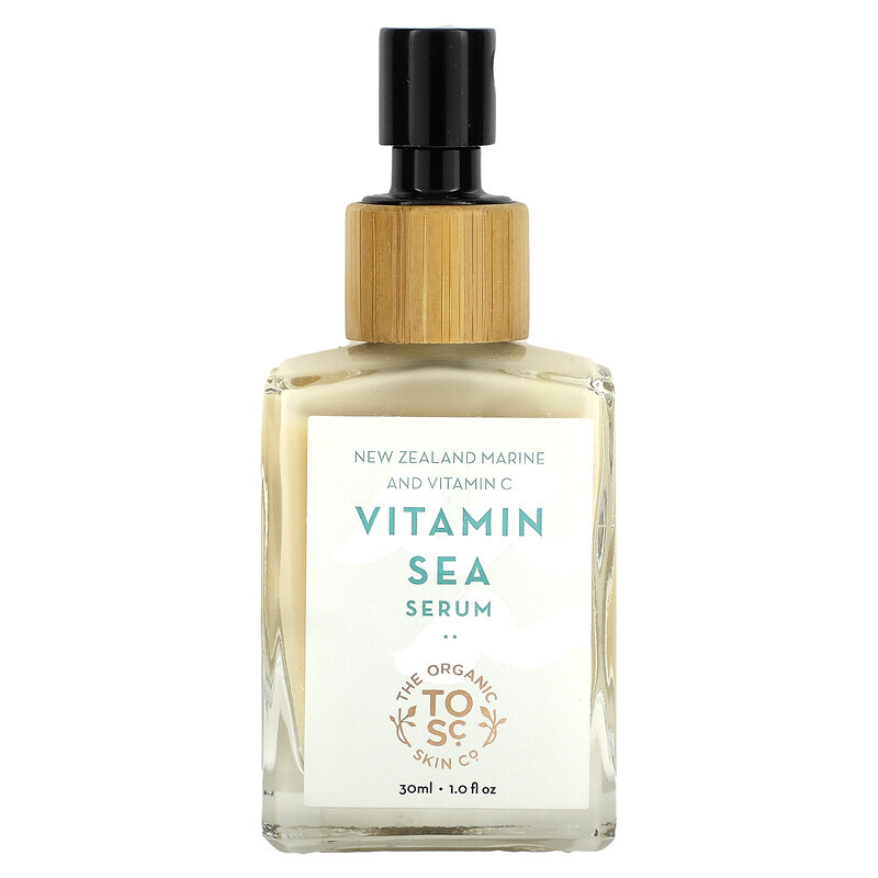 Витамин C, для красоты  Well Be The Organic Skin Co., Морская сыворотка с витаминами, 30 мл (1 жидк. Унция)