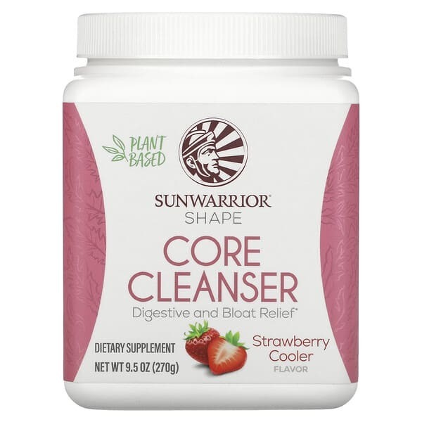  Sunwarrior, Shape, Core Cleanser, Strawberry Cooler, 9.5 oz (270 g)