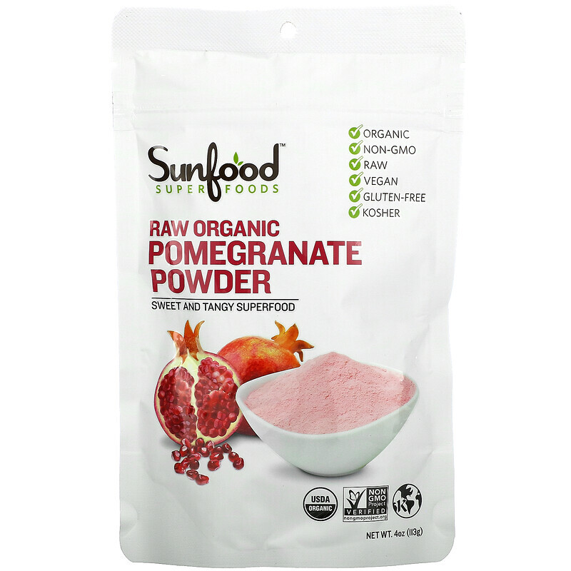 Sunfood, Rohes Bio-Granatapfelpulver, 113 g (4 oz.)